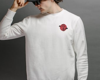 Japanese Inspired Gym Sweatshirt: Sacred Gains Pullover