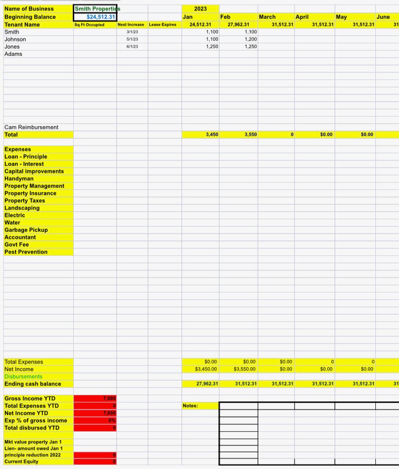 Real Estate Excel Spreadsheets for Small Multifamily Retail Office Properties Etsy