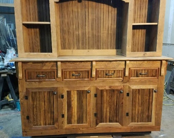 Old growth Reclaimed wood Back Bar, Real wood custom back bars, custom wine cabinets