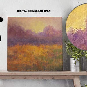 Acrylic Painting, Digital File - Autumn Twilight
