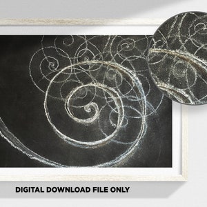 Chalk Sketch, Digital File - Spirals