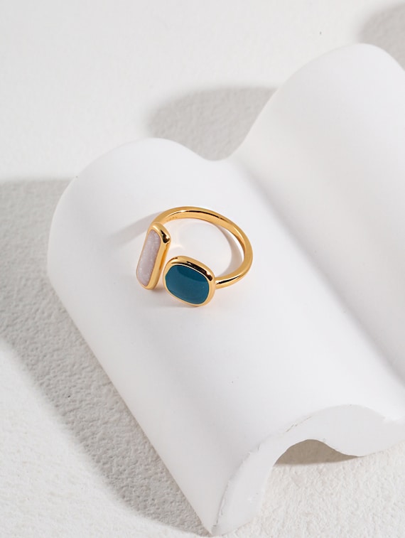 Morandi Vintage Gold anello aperto anello polsino d oro anello
