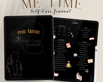 ME TIME Zelfzorgdagboek | Ongedateerd Digitaal tijdschrift | iPad-planner | GoodNotes-planner | Dagelijks dagboek, wekelijks dagboek, maandelijks dagboek