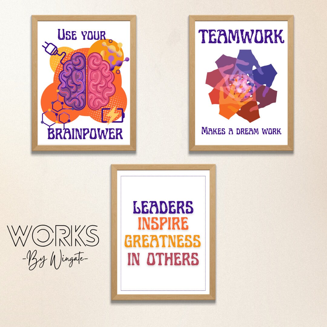 Inspirational Classroom Prints, Set of 3 (digital Download) - Etsy