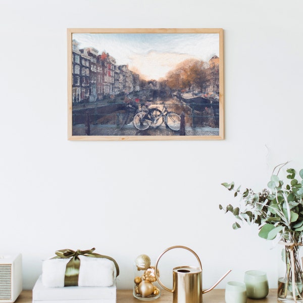 Printable Amsterdam Canal / DIGITAL DOWNLOAD