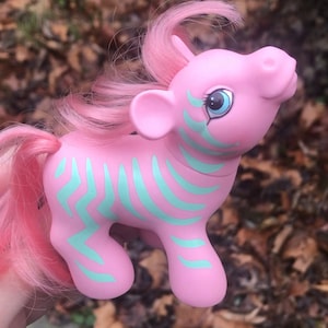Gen1 My Little Pony Friend Zig Zag la Zebra Vintage
