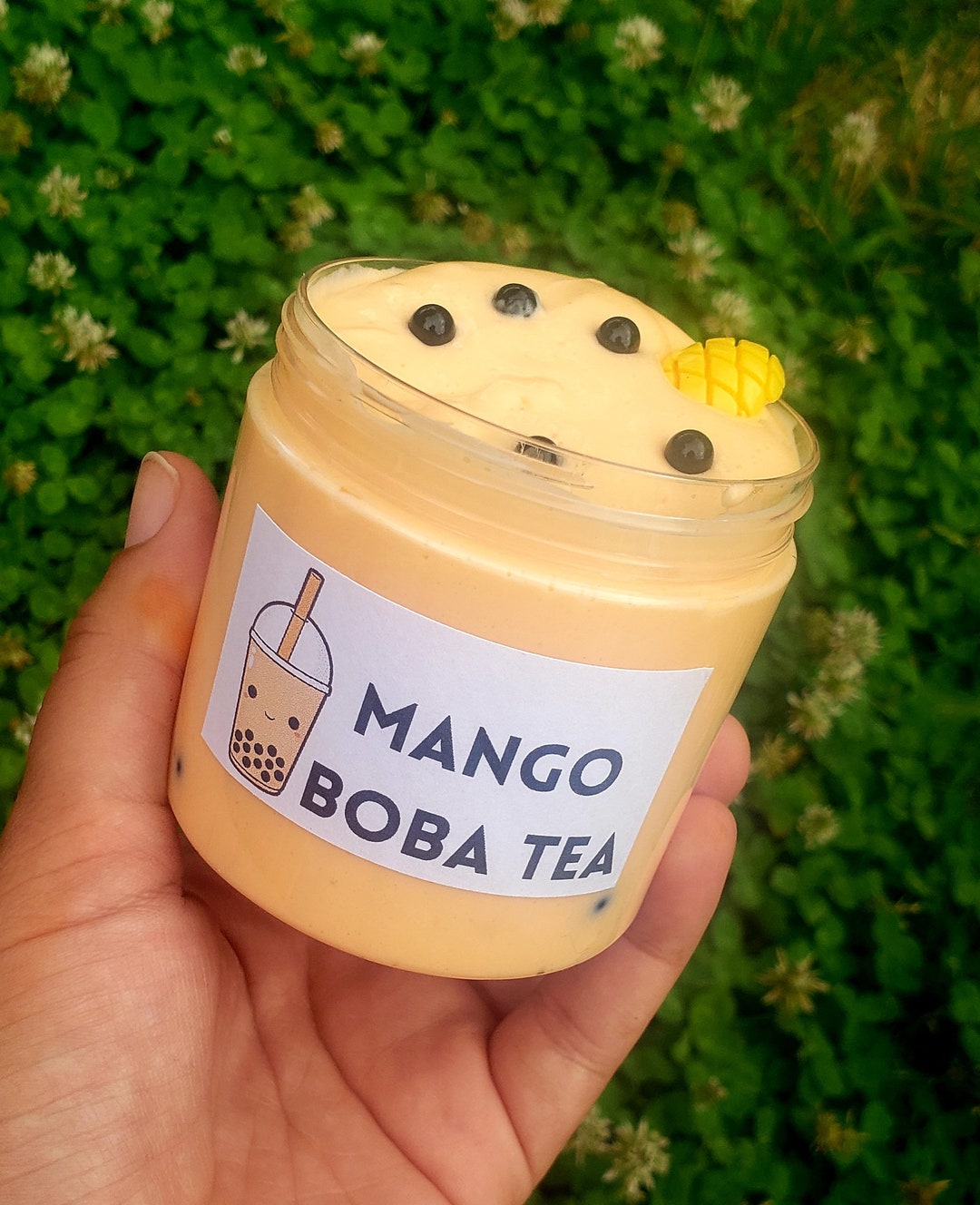 NEW Mango Boba Tea Glossy Scented Slime Etsy