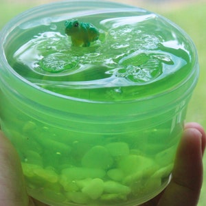 Jade Pond Clear Rock Slime,Crunchy Slime, Clear Slime