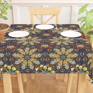 Peacock Tablecloth Peacock Feather Print Table Cloth Peacock Asia Table Decor Peacock Dining Table Peacock Bird Home Decor Bird Lover Gift