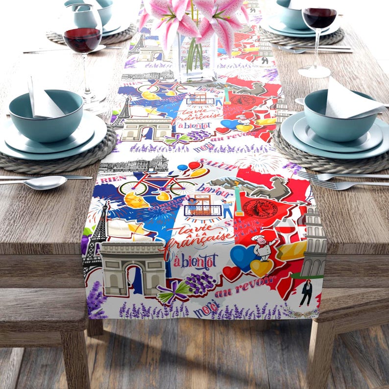 lotusdewdrops1 Table Runner - Thumbnail 2