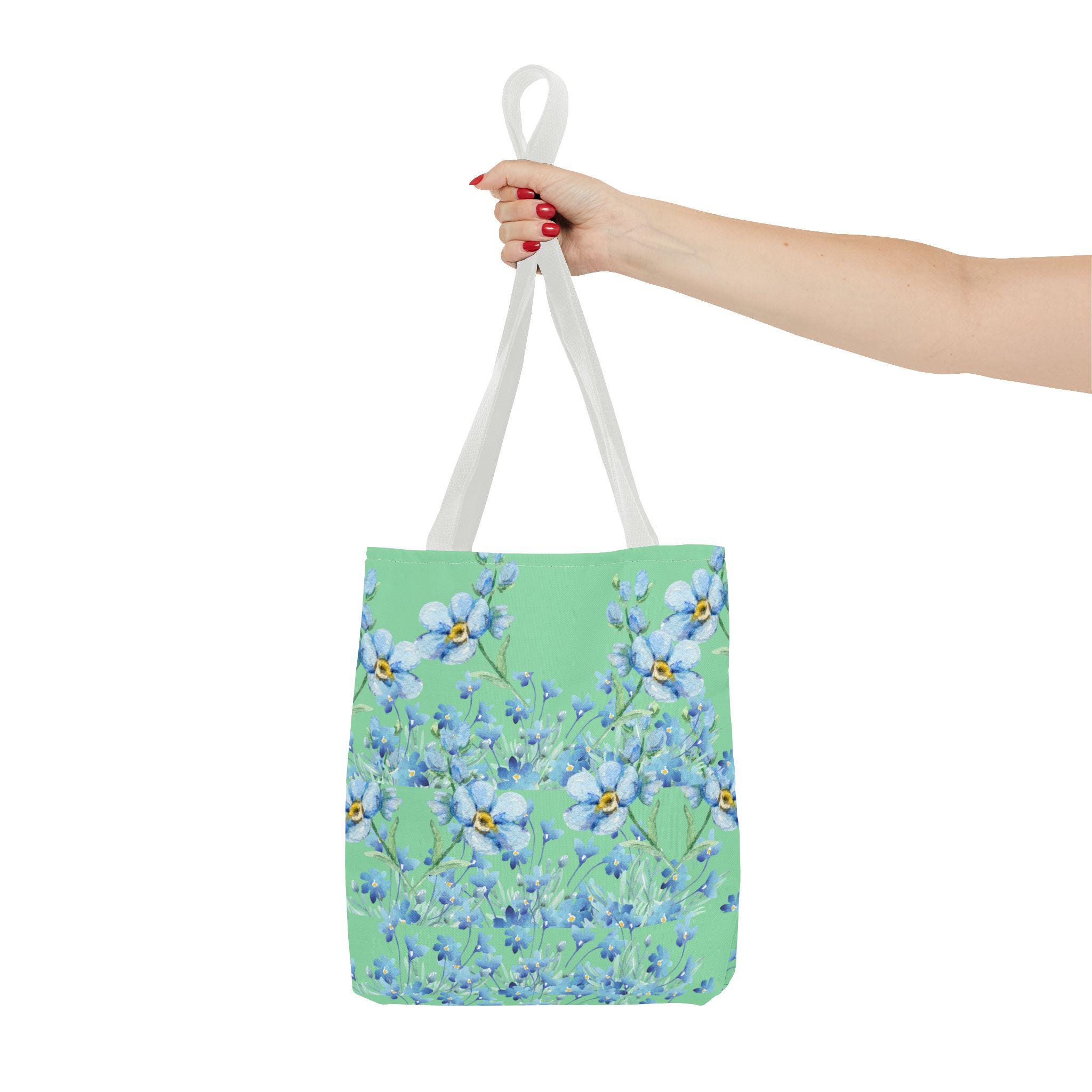 Petit Sac Bandoulière En Cuir Et Coton Forget Me Not - Multicolore, Neuf Sans étiquette