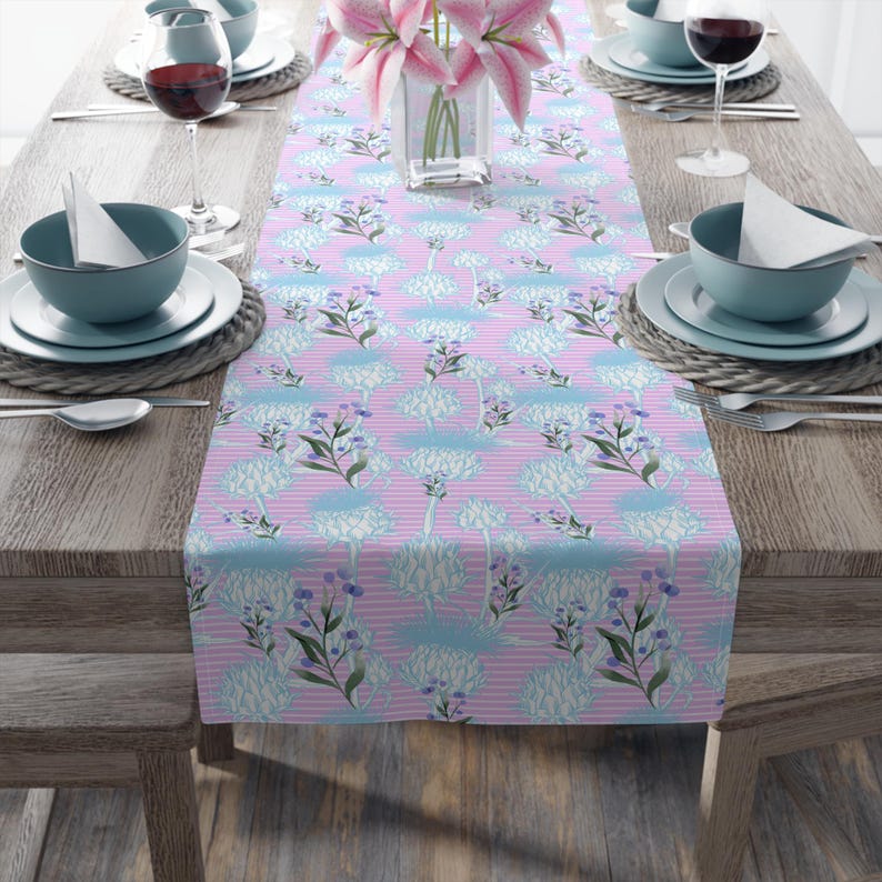 lotusdewdrops1 Table Runner - Thumbnail 2
