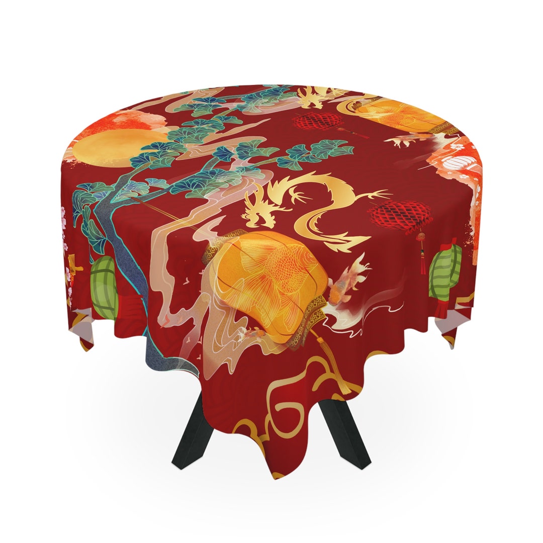 chinese new year table cloth