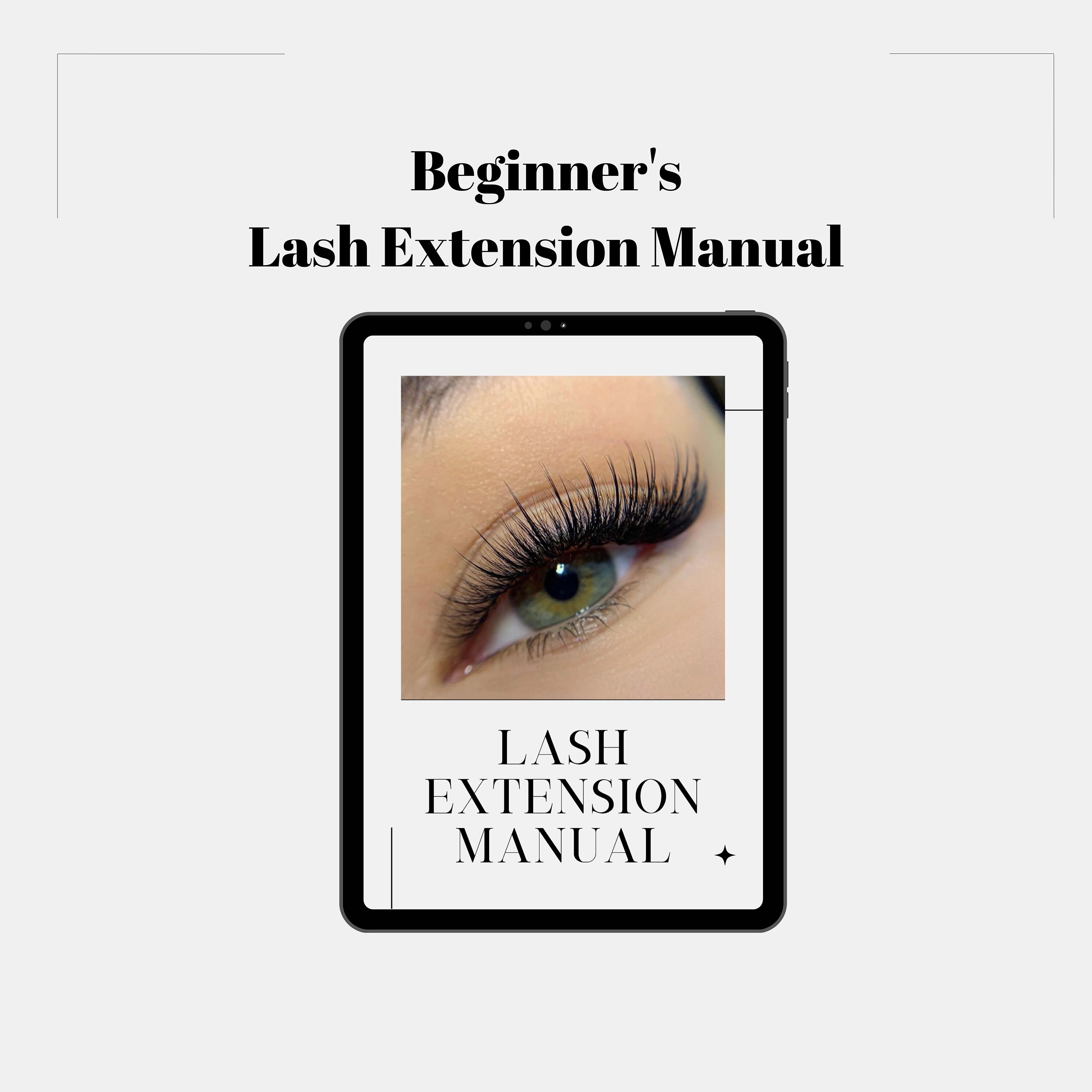 EDITABLE in Canva Lash Extension Manual Template 2023 Lash Manual