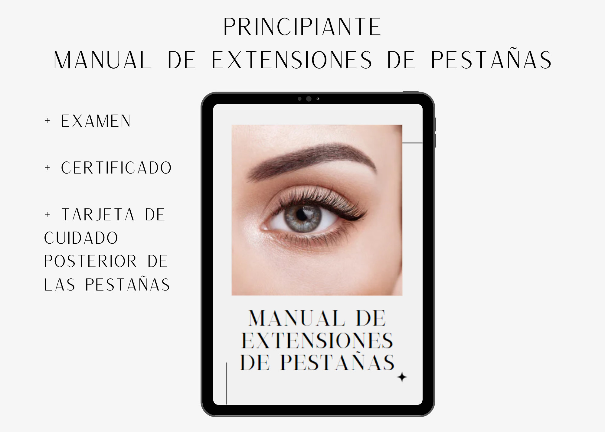 EDITABLE in Canva (spanish/español) - Lash Extension Manual Template W