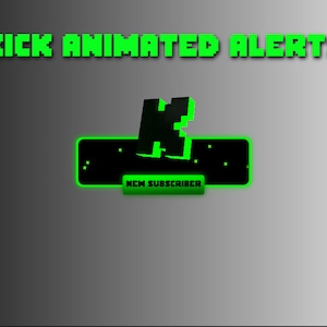 Kick Animated 3D Alerts for Twitch Streamers - Downloadable Stream & Overlay Alerts with KICK Impact