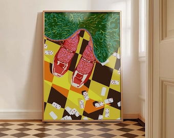 Fashion Illustration Art Print: Quirky Home Decor