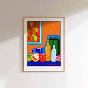 Lámina de despensa, decoración del hogar, regalo para la cocina, ilustración rústica, inauguración de la casa, decoración de pared, ilustración de arte mural, tamaño A5, A4, A3