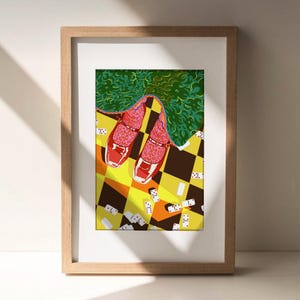 Lámina de moda, decoración del hogar, regalo para su sala de estar, ilustración de moda, inauguración de la casa, decoración de pared, arte mural ilustrado, A4 A3
