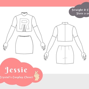 Jessie Pattern // Straight & Curvy Sizes 2-20 // PDF A4/Letter Print