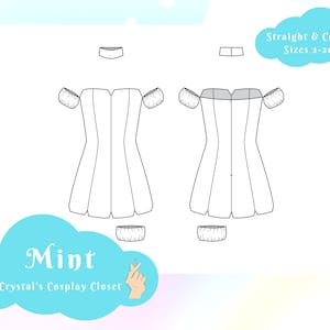 Mint Pattern // Straight & Curvy Sizes 2-20 // PDF A4 Letter Print