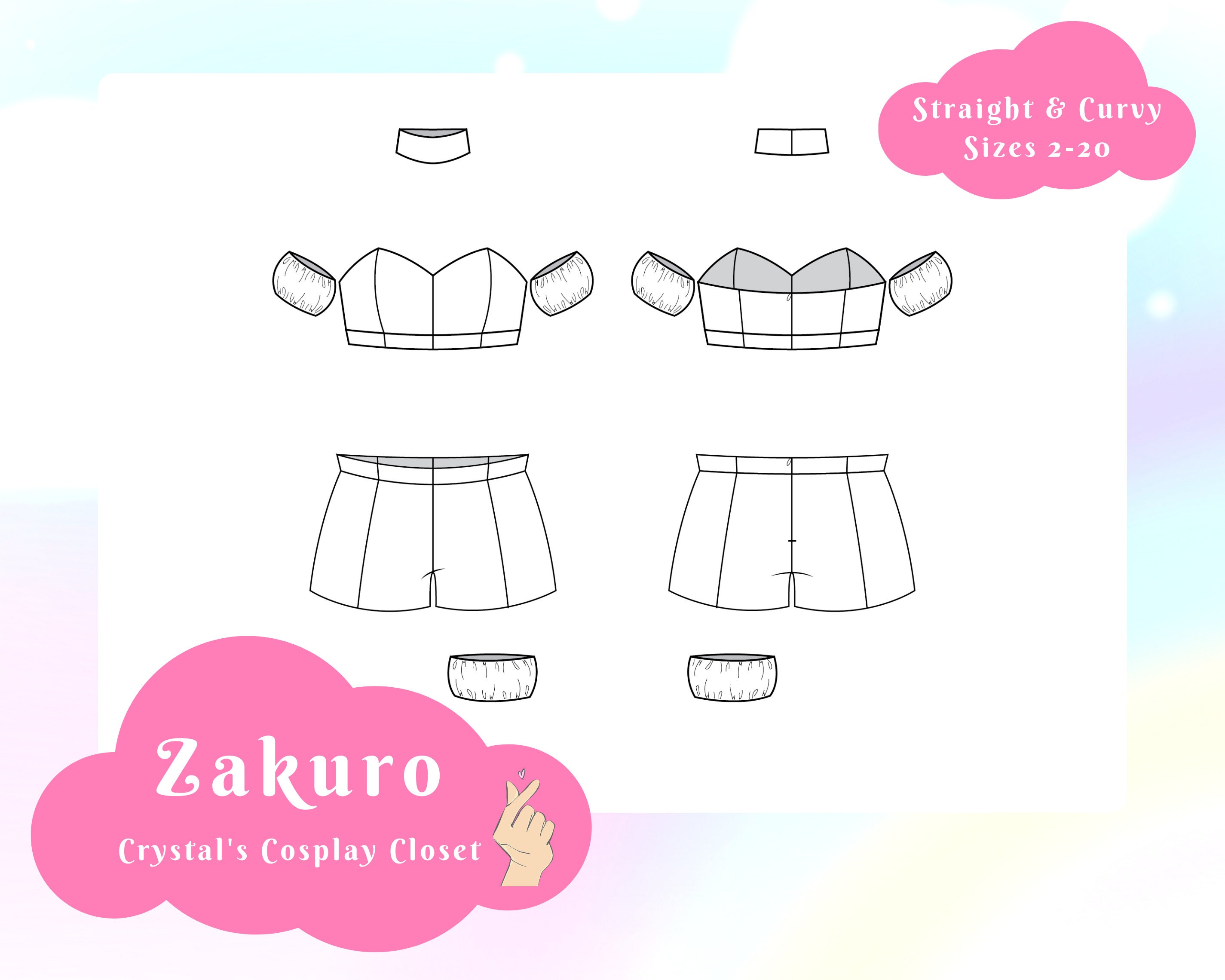 Zakuro Pattern // Straight & Curvy Sizes 2-20 // PDF Letter - Etsy