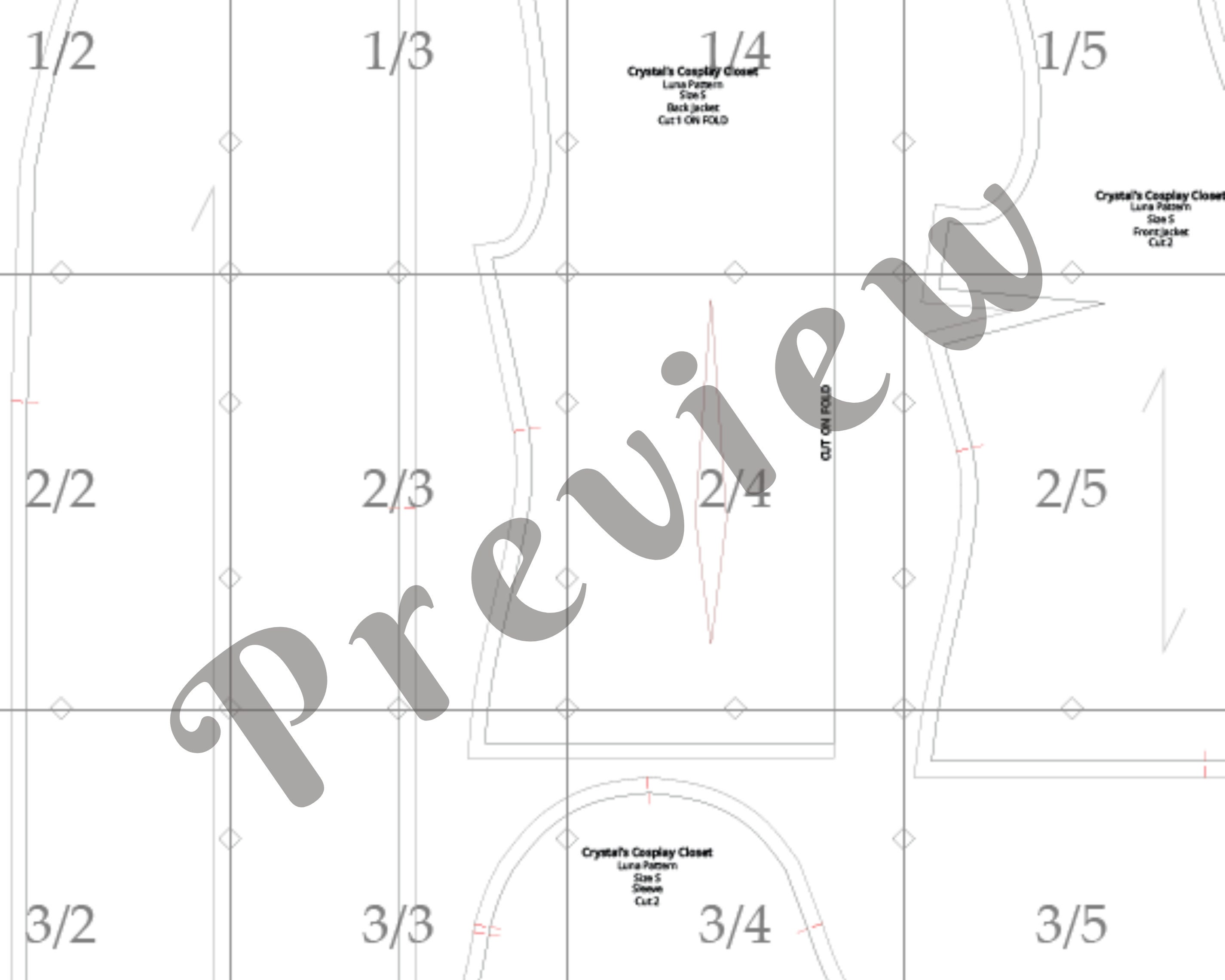 Luna Pattern // Sizes XS-XL (2-20) // PDF A4 Letter Print - Etsy