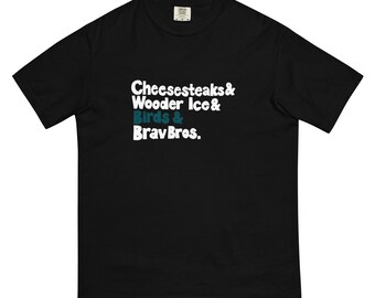 T-shirt pesante da uomo tinta in capo