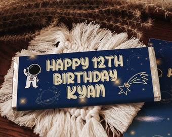 Galaxy Chocolate Bar Wrapper Label, Candy Bar Wrapper, Birthday Candy Bar, Candy Bar Label, Printable Candy Bar Wrapper, Chocolate Bar Label