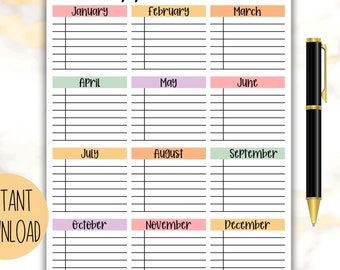Afsprakentracker, invulbare afsprakenlijst, bewerkbaar afspraakafdrukbaar, afspraak, A4 A5-letterformaat, afspraakherinnering