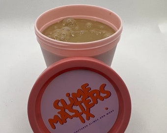 Fun Boba Chai Bliss Slime Shop: Handcrafted Slime! Great slime with black boba, amazing feeling/texture, slime therapy, 8oz
