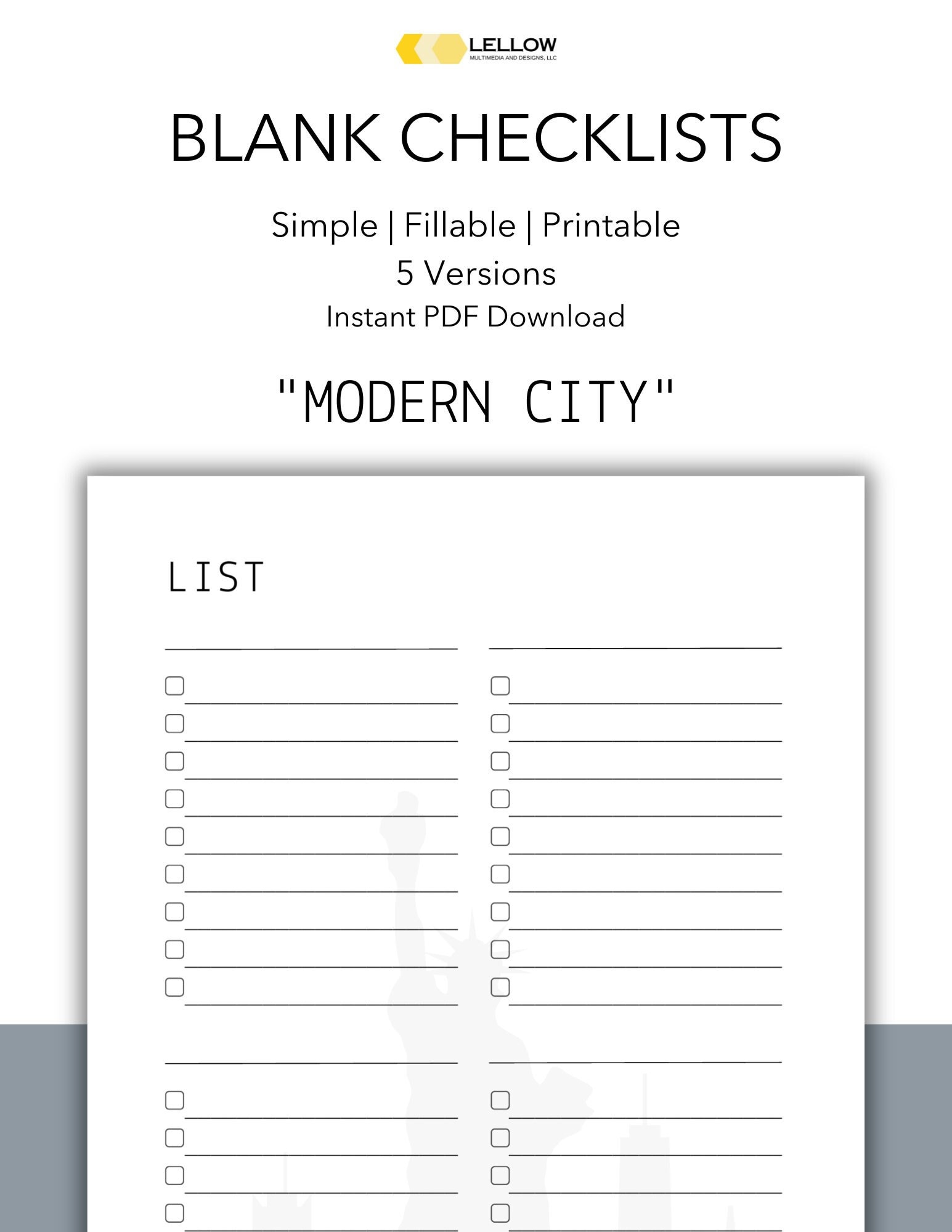 blank-checklist-sheets-modern-city-theme-printable-and-fillable-8-5-x11-letter-pdf-etsy