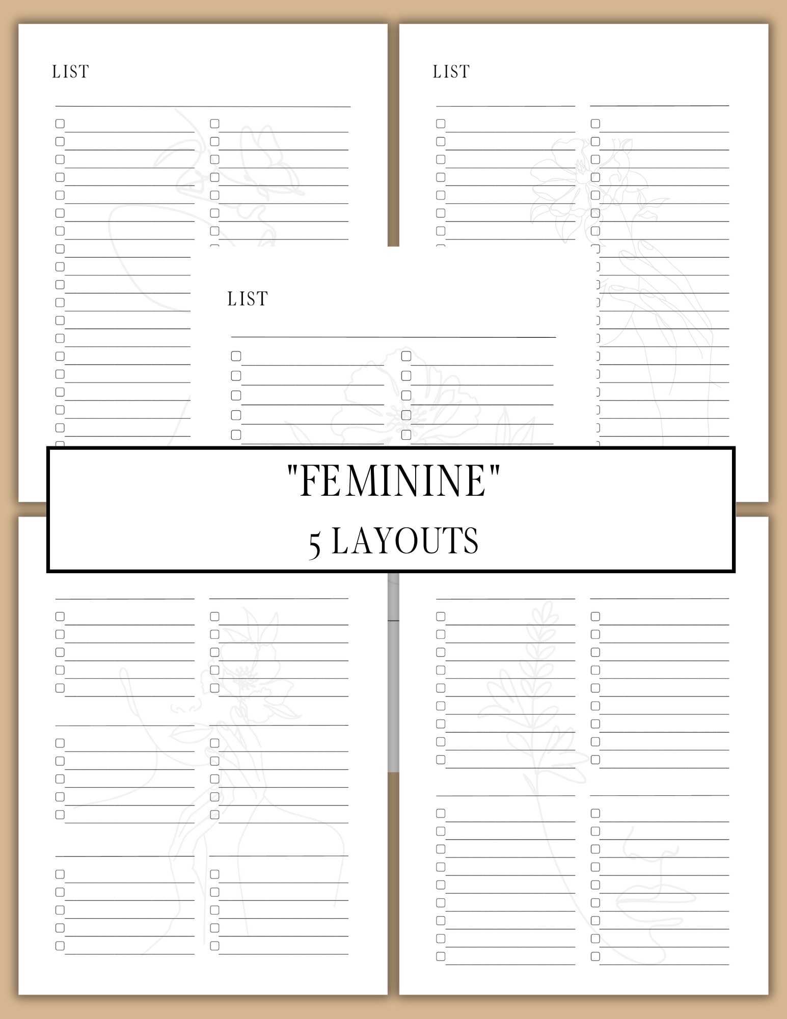 List Sheet.pdf Blank Checklist Sheets -
