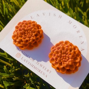MARISOL Studs | Día De Los Muertos | Mexican Inspired Earrings| Gifts | Day of the Dead Jewelry| Marigold Earrings | Cinco De Mayo