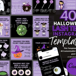 40 HALLOWEEN LASH TECH Instagram Beiträge | Lash Artist Instagram-Vorlagen | Lash Tech Business | Halloween Lash Instagram Beiträge | Lash Beiträge