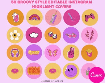 30 Disco Cowgirl Instagram Highlight Covers. Aesthetic Retro - Etsy