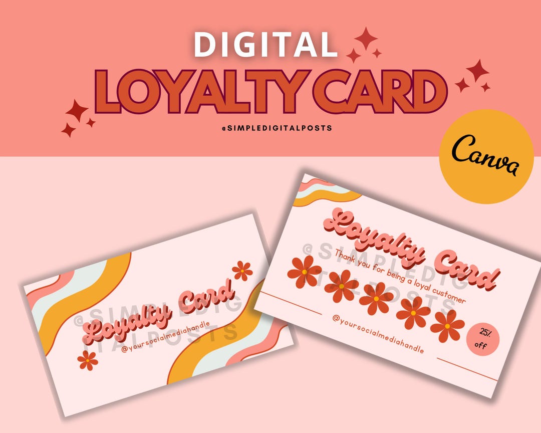 Editable Esthetician Loyalty Card Template (canva Digital Download) - Etsy