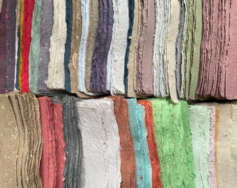 Handmade Paper Set - 5 sheets, 5 x 7 inches