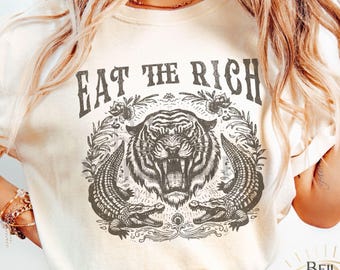 Eat The Rich Resist Shirt, Anti Trump Resistance Comfort Colors Tshirt, Social Justice Political Protest Tee, Human Rights & Equality Top