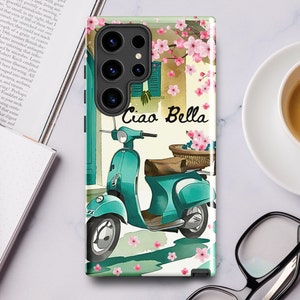 Italy Ciao Bella Teal Scooter Tough case for Samsung®