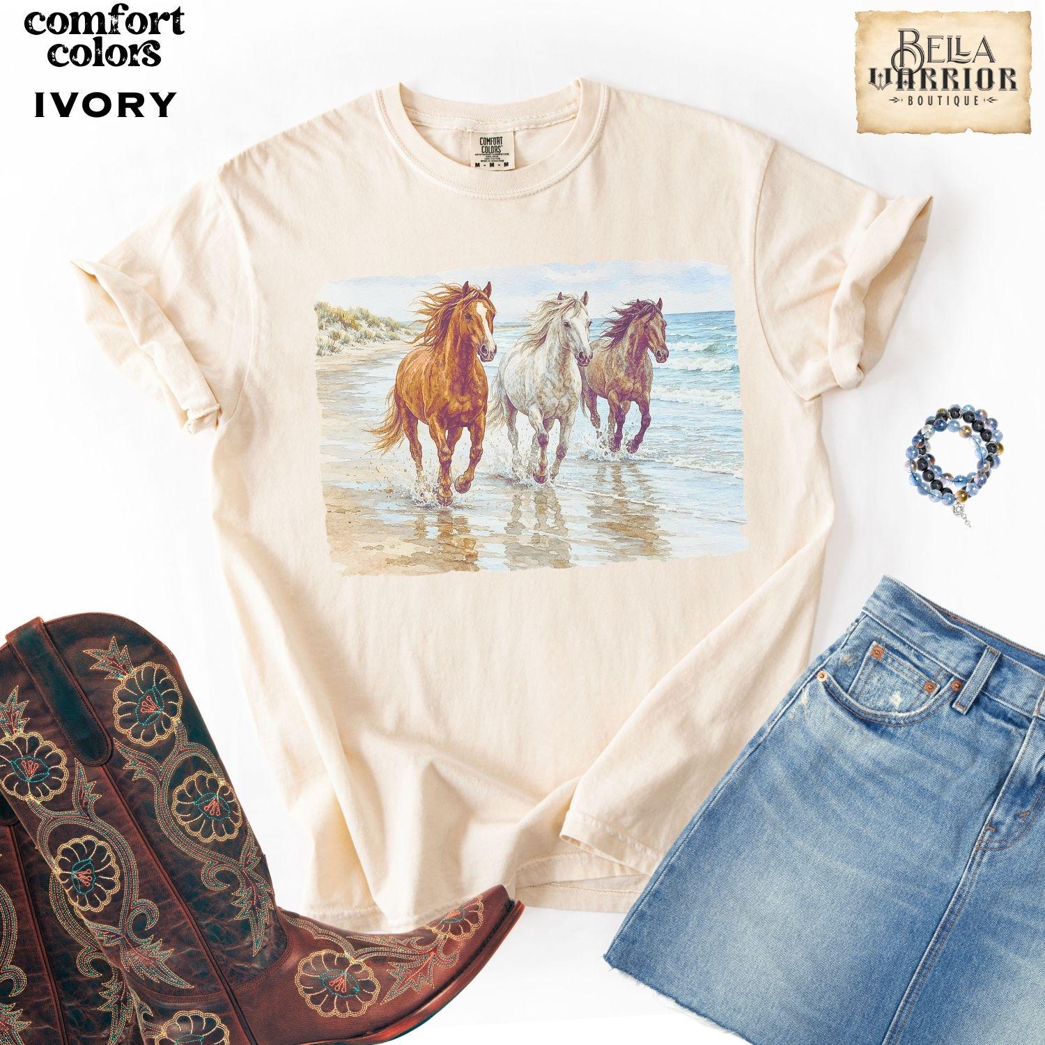 T-shirt Vintage Campbell's Training Center – équitation – Années 80/90