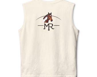 Op maat gemaakte uniseks jersey muscle-tanktop voor Sami