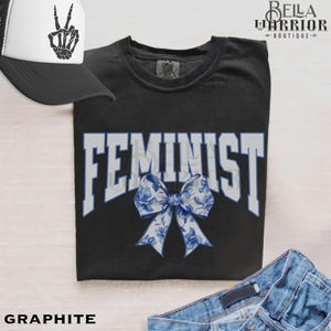 Coquette Feminist Resitance Shirt, Liberal Democrat Chinoiserie Resist Tshirt, Leftist Feminism Womens Equal Rights Political Comfort Colors