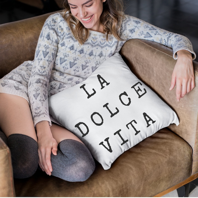 BellaKnotsBoutique La Dolce Vita Pillow Cover - Thumbnail 5