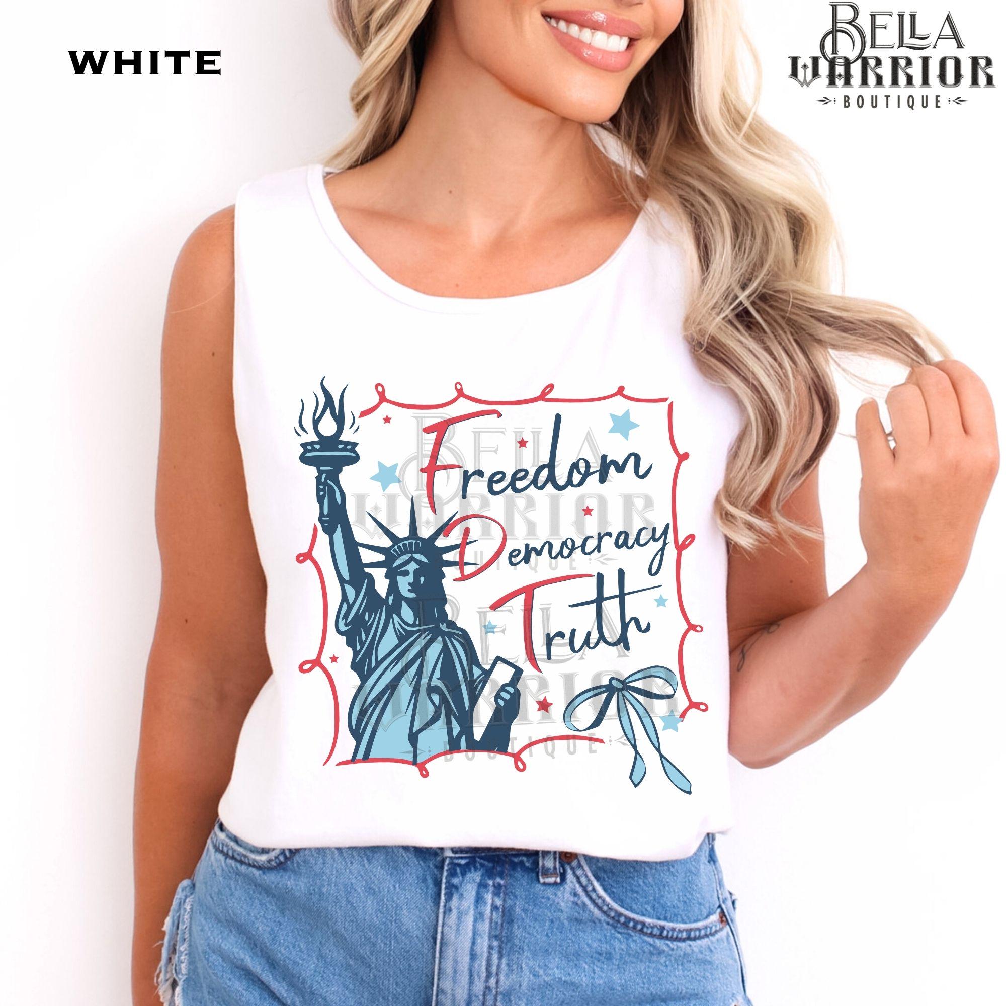 Subtle Anti-trump FDT Tank Top, Democrat Women's Resist Shirt