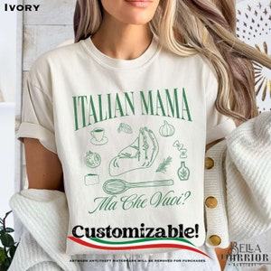 Custom Italian Mama Shirt, Italian Mom Mother&#39;s Day Personalized Gift, Nonna Gift, Ma Che Vuoi Italian Hand Gesture Comfort Colors T-shirt