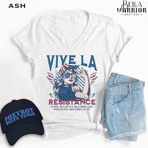 Feminist Resistance Subtle Anti-Trump Shirt, Equality Resist Vneck, Women's Reproductive Rights Feminism Tee,Political Liberal Democrat Gift