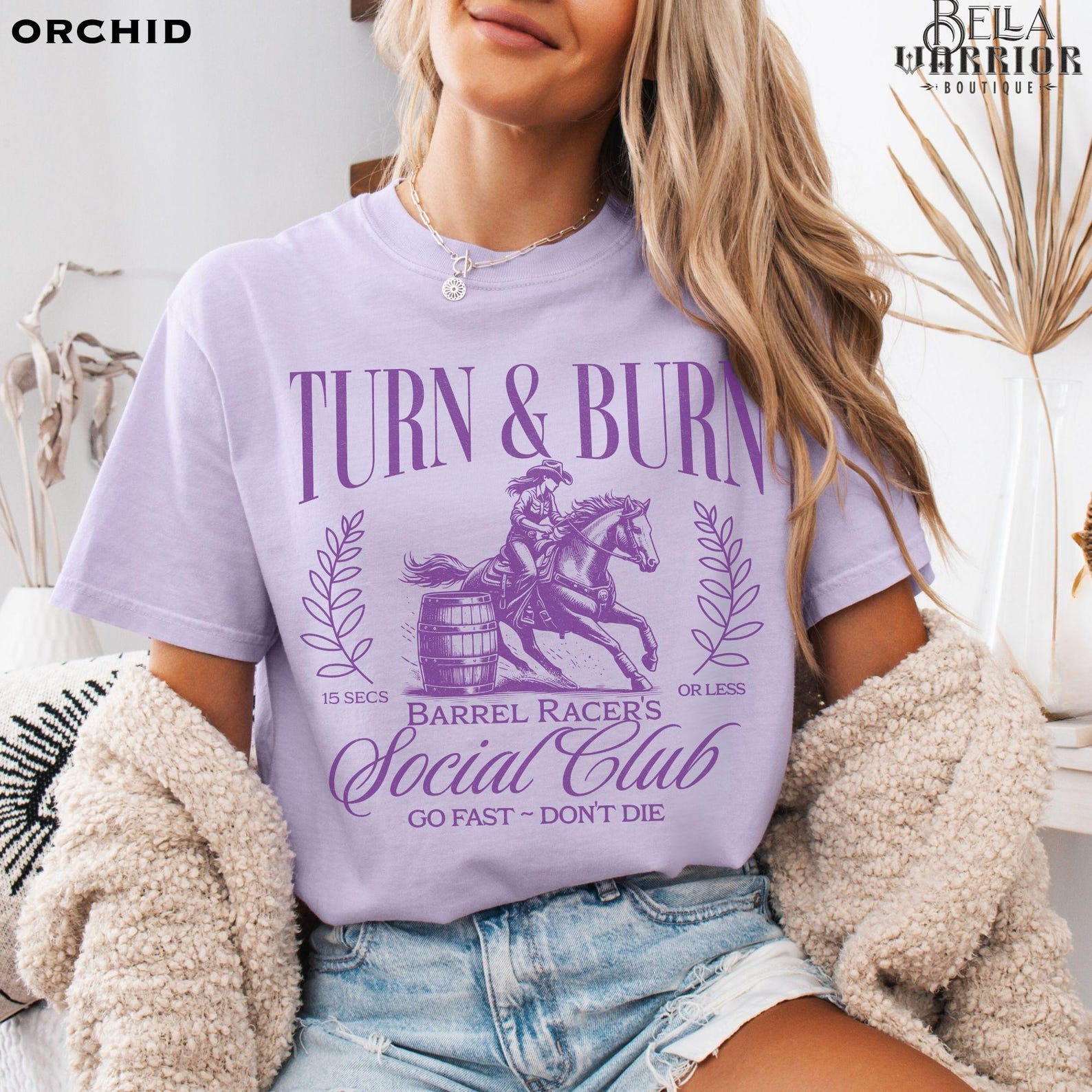 Barrel Racing Gift Shirt Barrel Racer Cowgirl Comfort Colors Tshirt ...