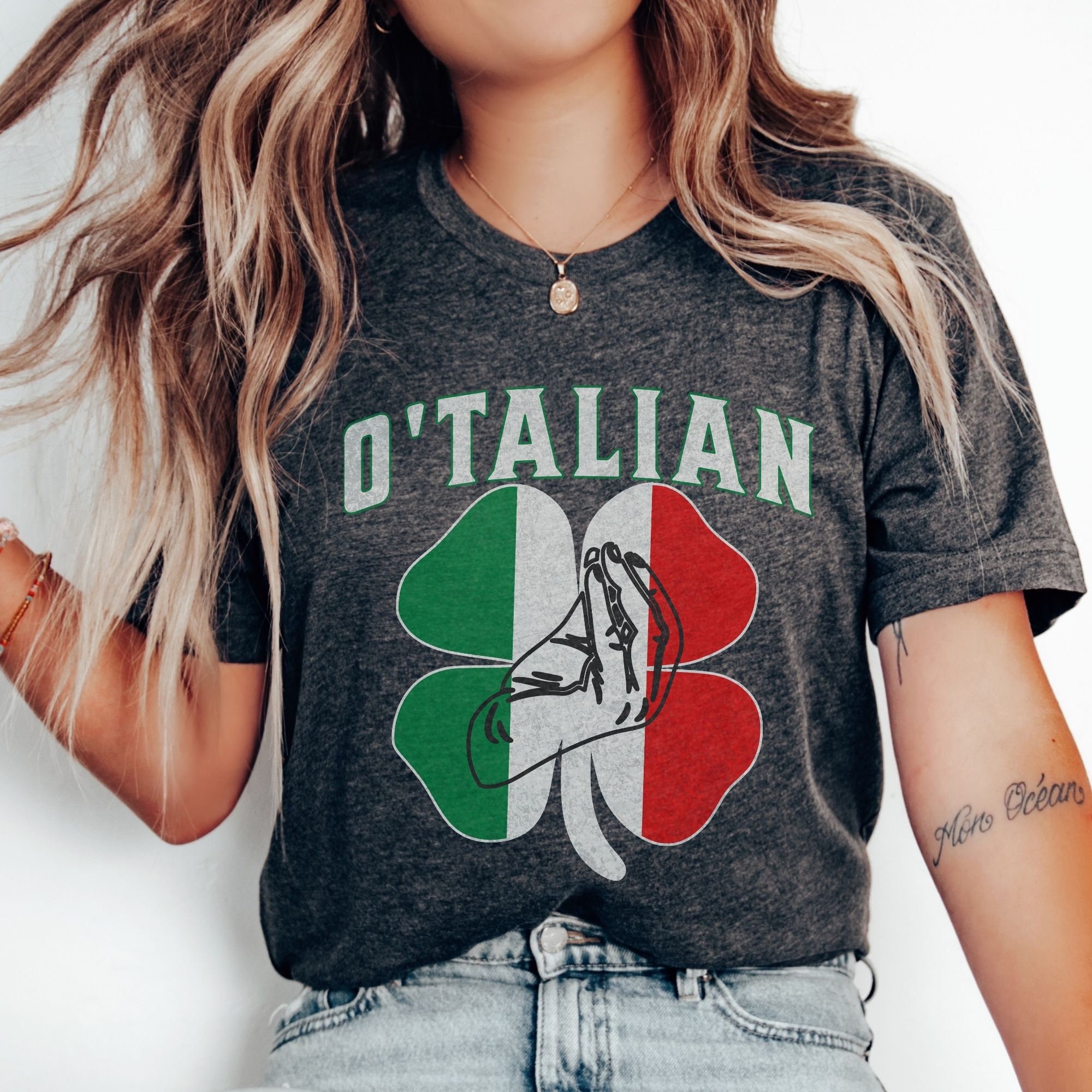 T-shirt St. Patrick's Day Uomo - Gildan Heavy Cotton Trifoglio Irlanda