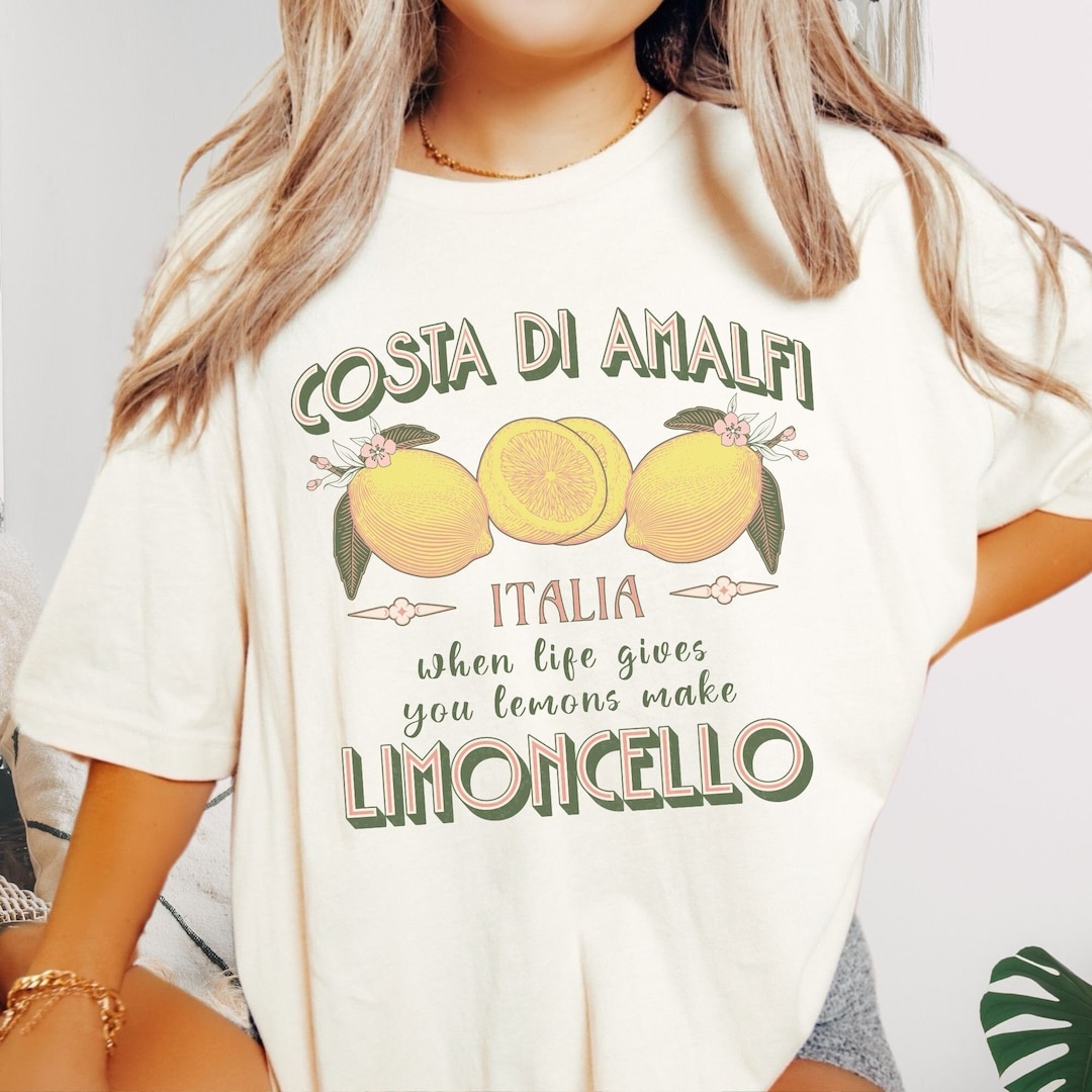 Limoncello Baseballshirt Unisex - Zitronen-Print Mit Raglanärmeln